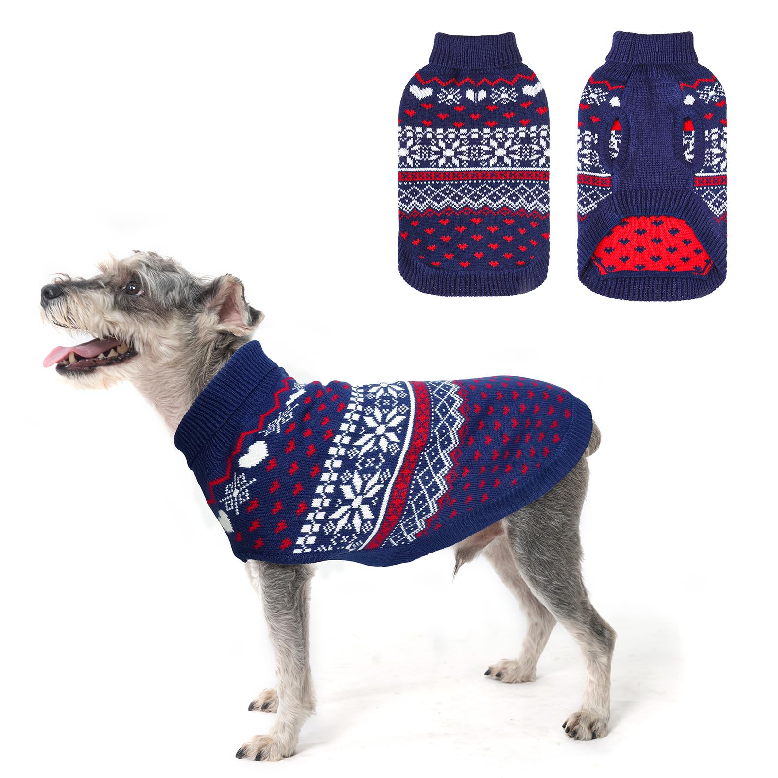 SCENEREAL: suéter para perro pequeño modelo usado, cómodo para caminatas de invierno