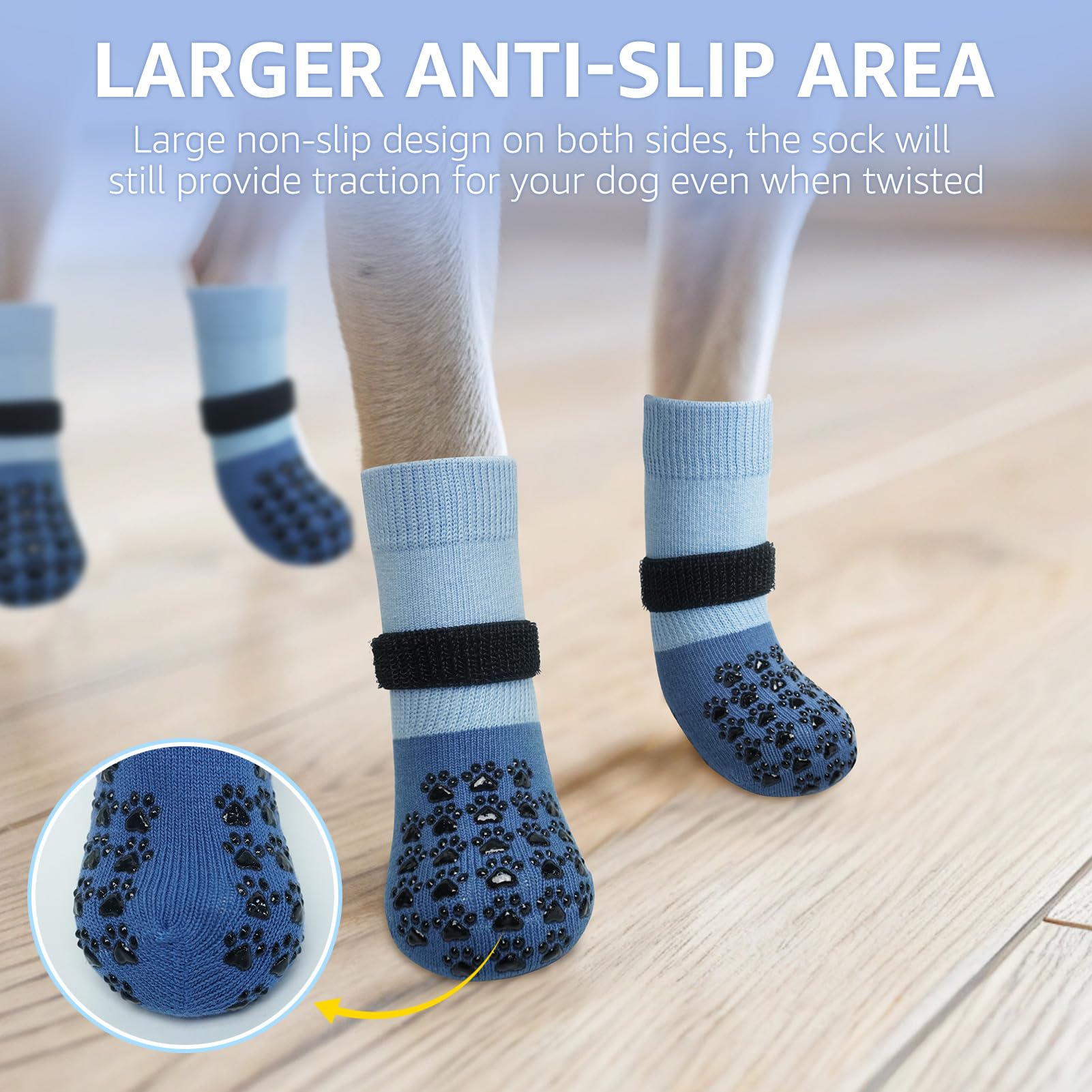 SCENEREAL calcetines para perros previenen lamido de patas con interior suave