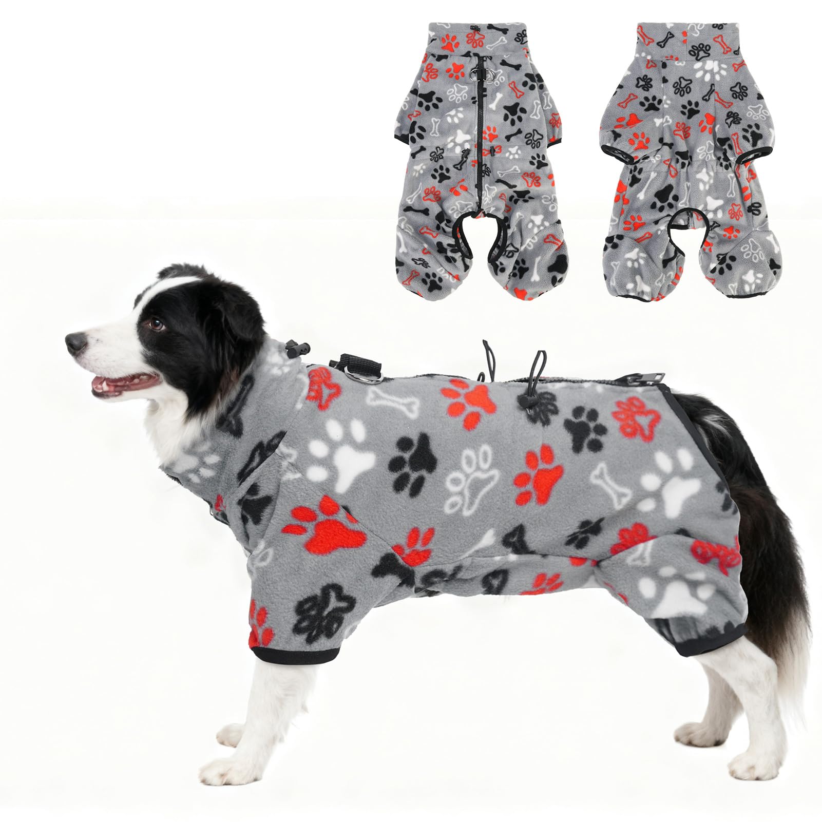 SCENEREAL pijama para perros, vista general, ideal para paseos fríos