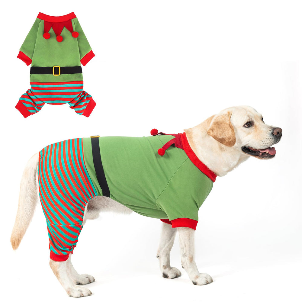 Pijama navideño SCENEREAL para perros; ajuste en tallas para todas las razas