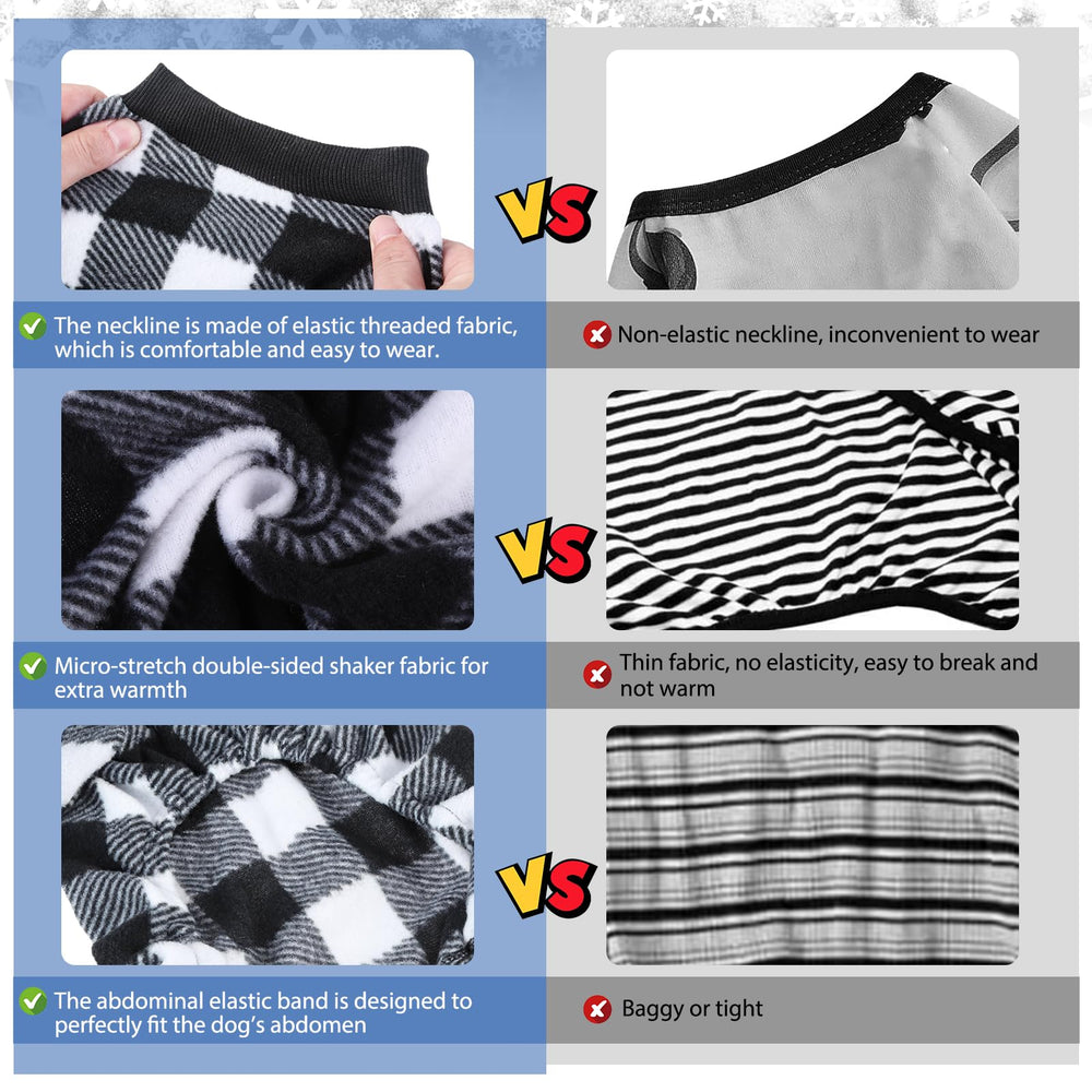 SCENEREAL pijamas para perro con cintura elástica garantiza ajuste cómodo