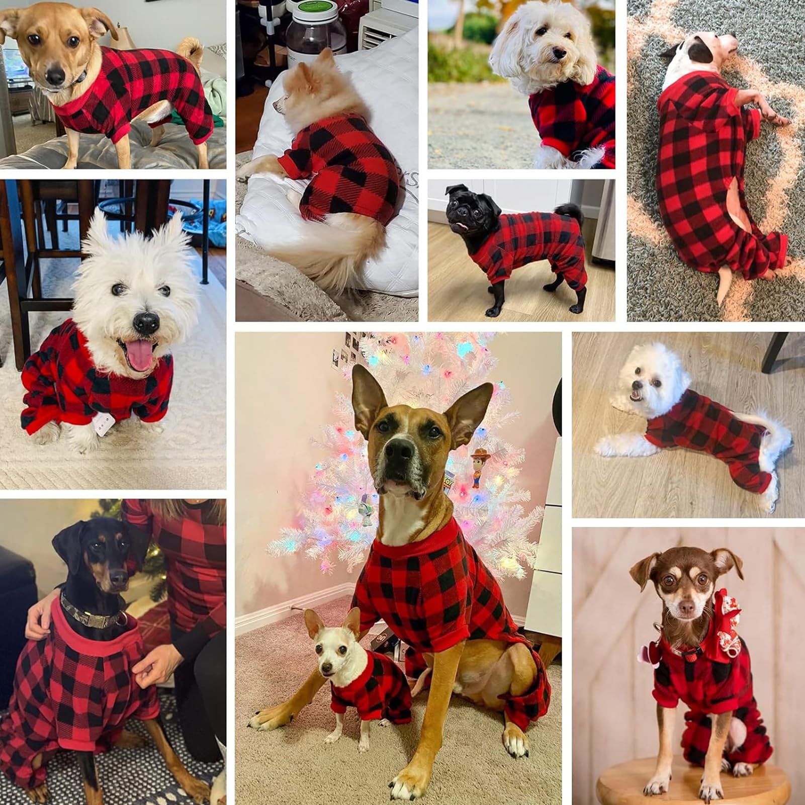 SCENEREAL pijama suave de felpa para perros, tacto cómodo.