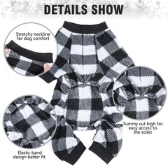 SCENEREAL pijamas para perros tejido felpa suave: confort cálido para dormir y descansar.