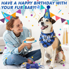 SCENEREAL sombrero de cumpleaños para perros, añade detalle festivo en retratos