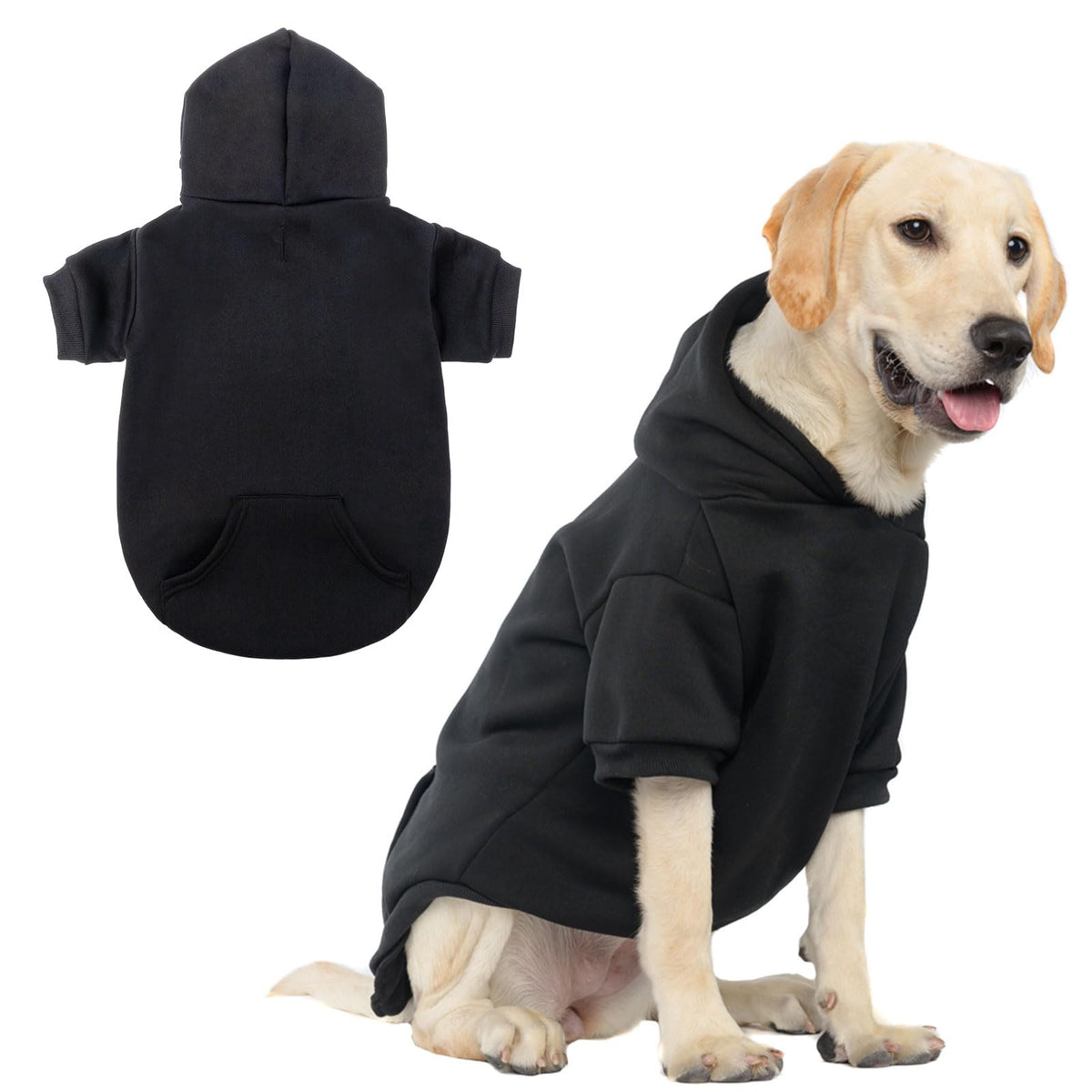 SCENEREAL sudadera para perros capucha frontal, ideal para mantener caliente a tu mascota en paseos.