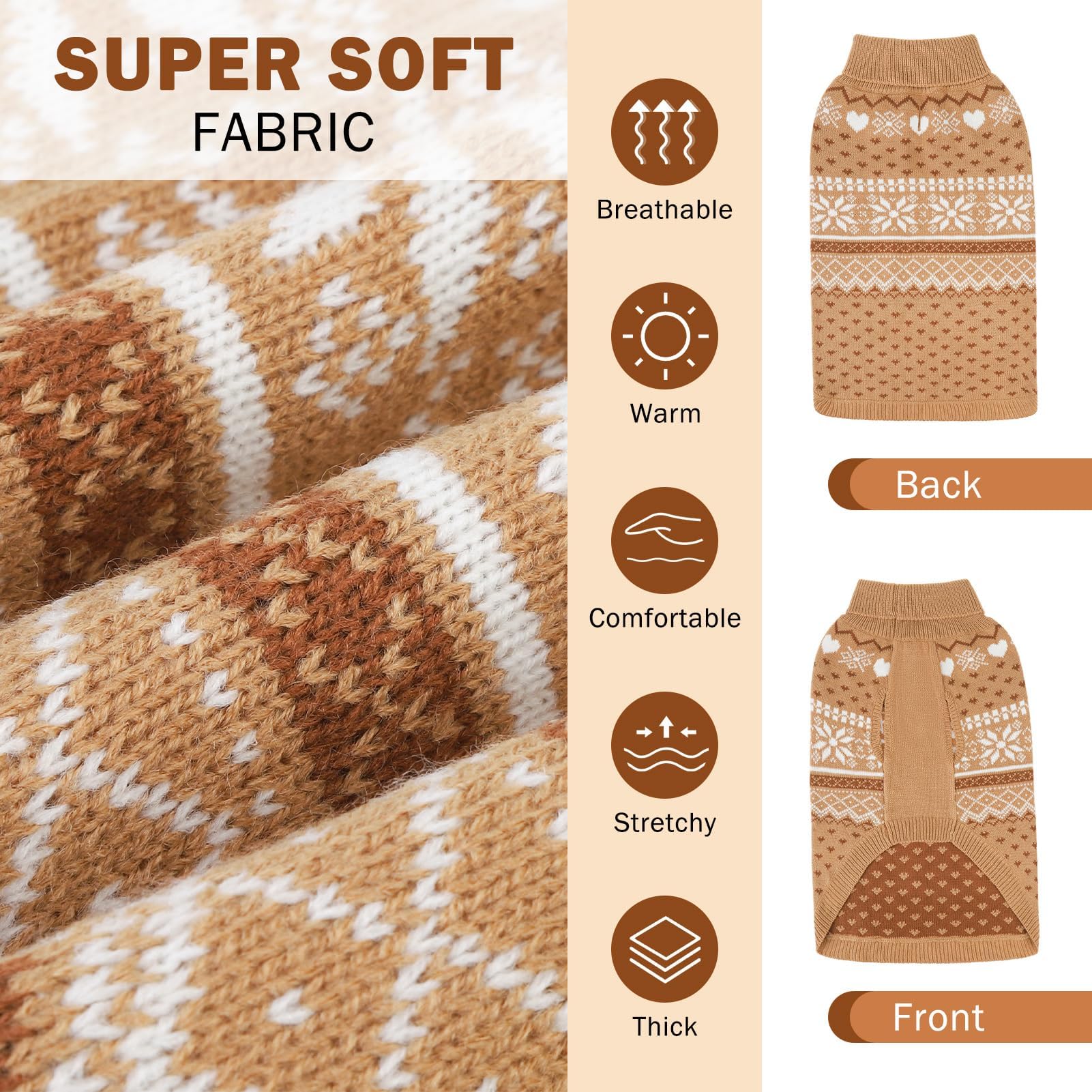 SCENEREAL sudadera para perro, vista trasera, diseño cálido y cómodo