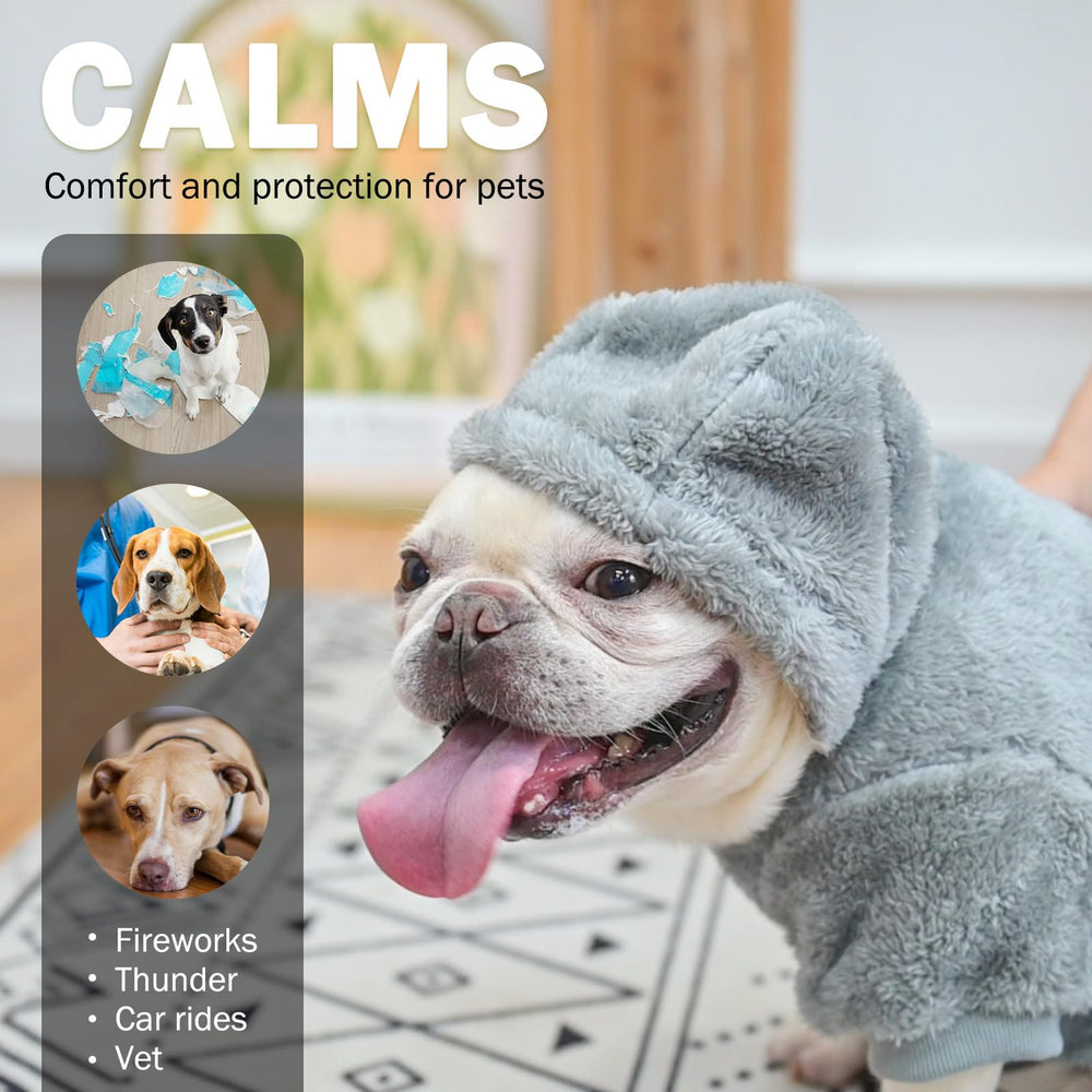SCENEREAL sudadera con forro sherpa, mantiene al perro abrigado en salidas