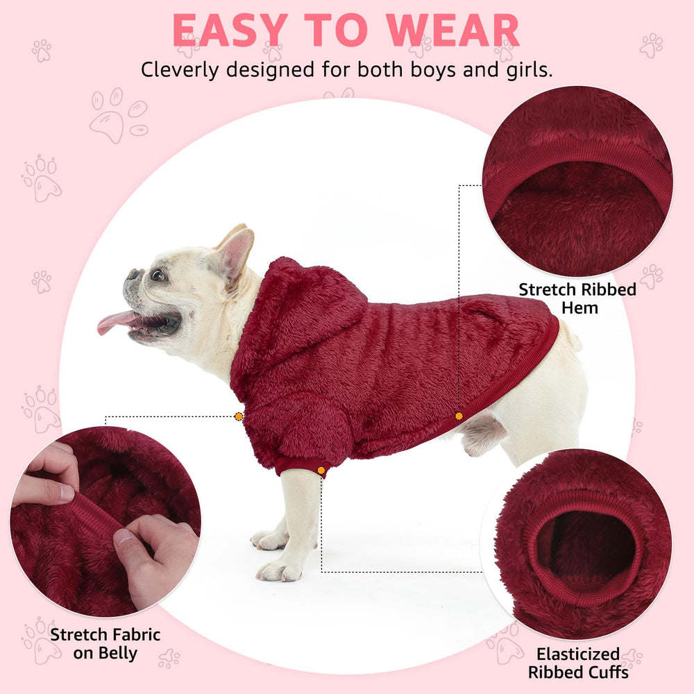SCENEREAL sudadera perro orificio para correa, paseo cómodo y seguro