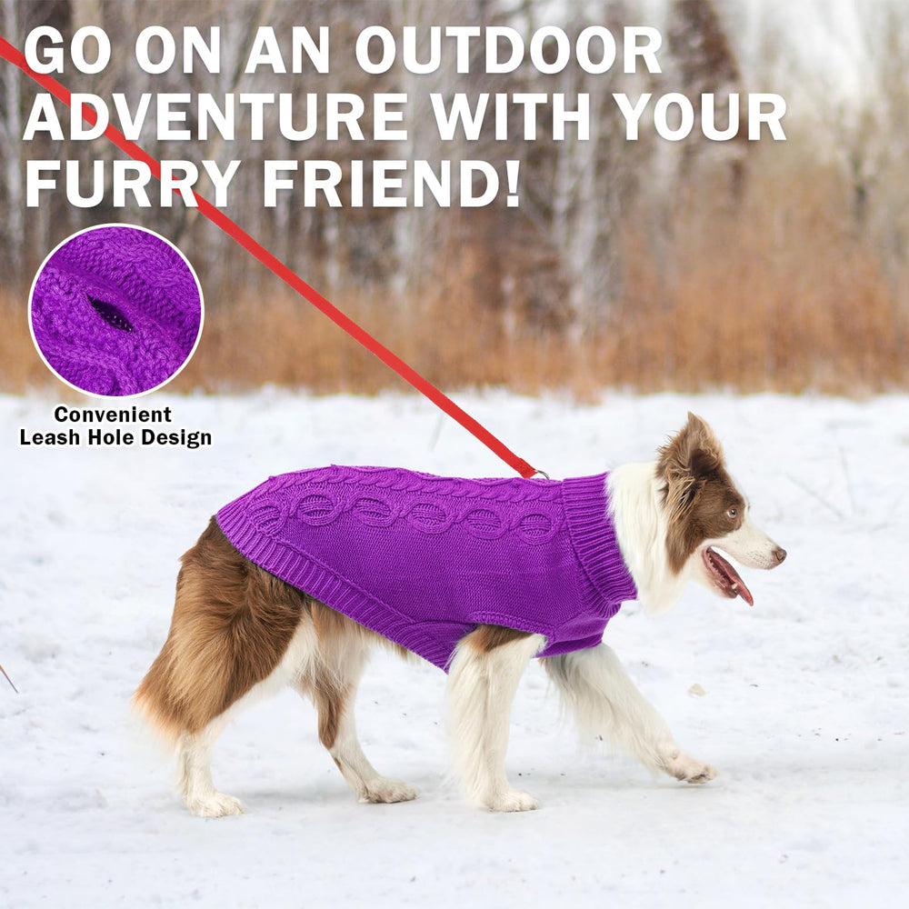 SCENEREAL detalle de puños ribeteados, sudadera para perros púrpura XL, libertad de movimiento
