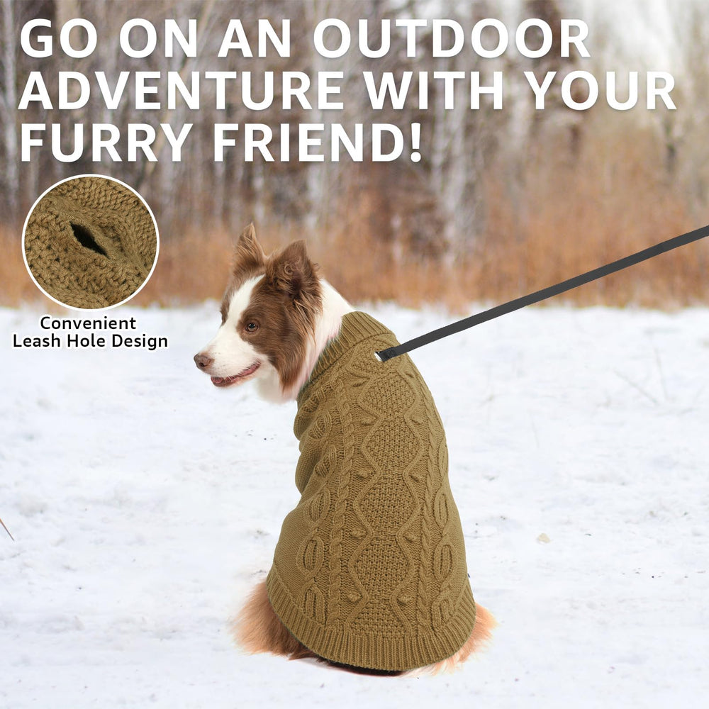 SCENEREAL suéter con cuello alto para perro, mayor protección contra el frío