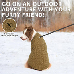 SCENEREAL suéter con cuello alto para perro, mayor protección contra el frío