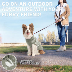 SCENEREAL suéter de punto grueso para perro pequeño, calentamiento cómodo.