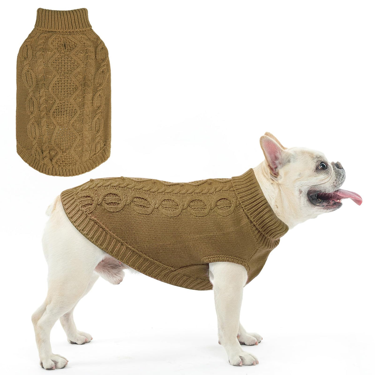 SCENEREAL suéter de punto para perro grande, abrigo cálido para paseos invernales