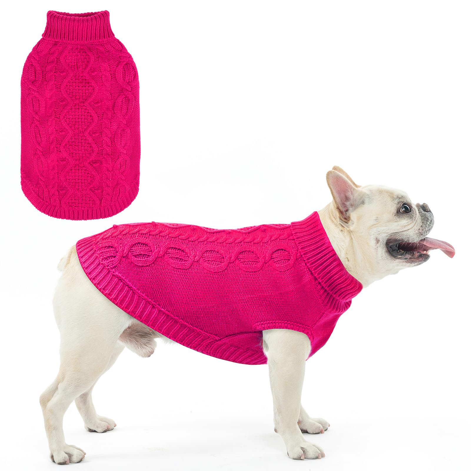 SCENEREAL suéter de perro, frontal, punto suave para paseos invernales