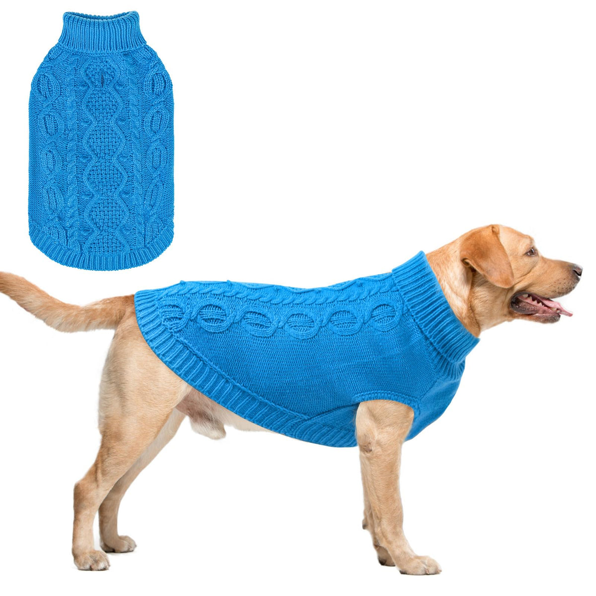 SCENEREAL suéter perro XL, espalda visible, ideal para paseos de invierno