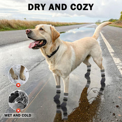 SCENEREAL botas para perro contra frío, protección de patas en invierno.