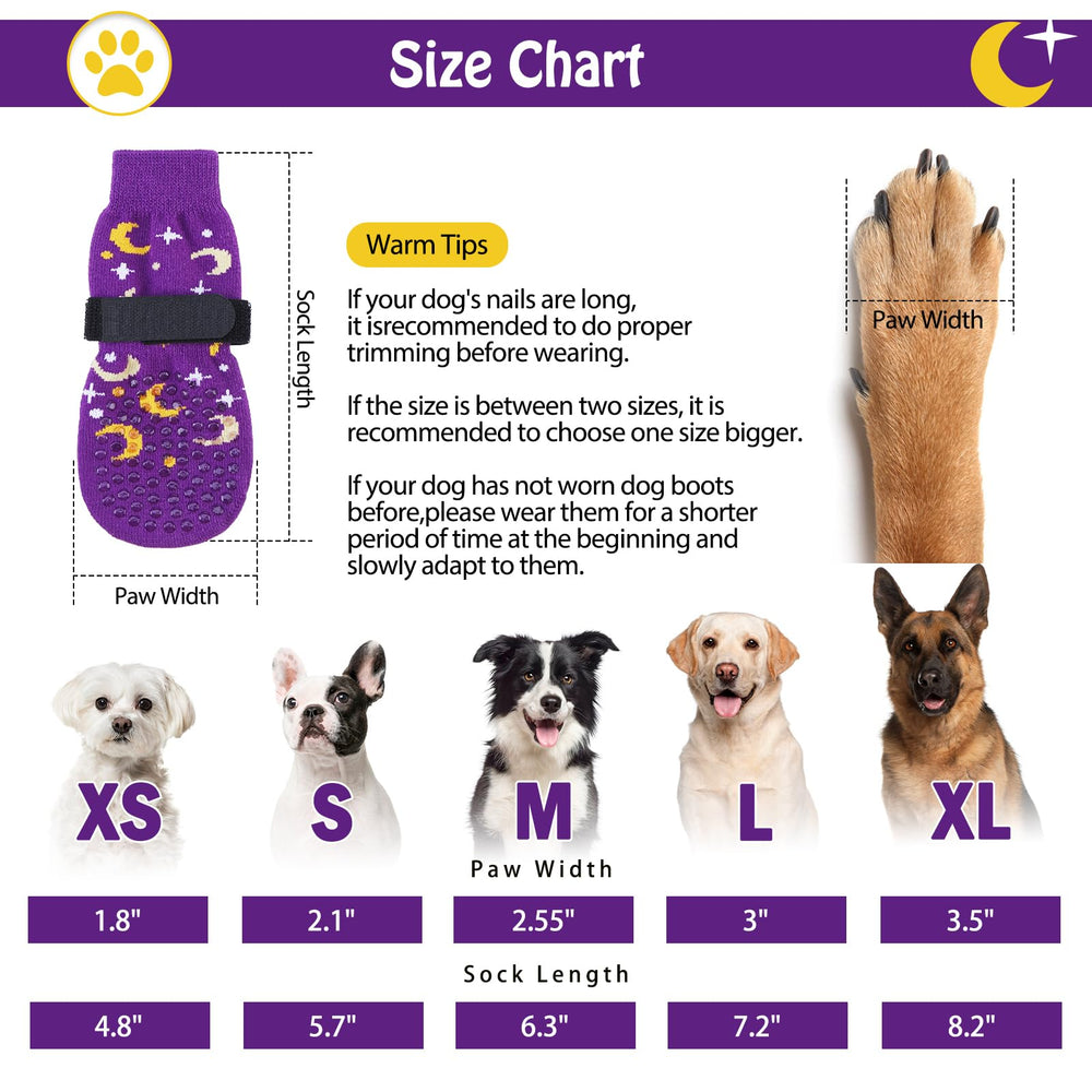 SCENEREAL zapatos para perro con doble lado de adherencia, mayor tracción.