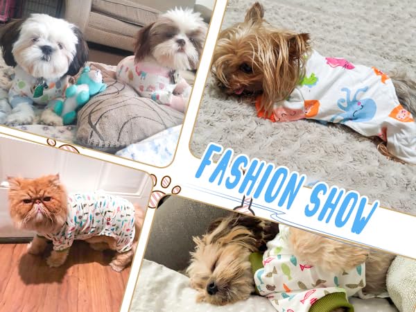 Scheppend pijama para mascotas, detalle cuello elástico para mayor ajuste.