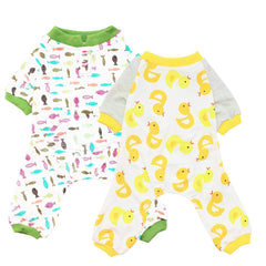 Scheppend pijama para mascotas pequeñas, frontal con algodón suave, ideal para mantener cálido y cómodo.