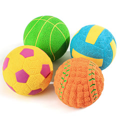Bolas SCHITEC de látex con chirriador para perros pequeños, ideal para llamar su atención