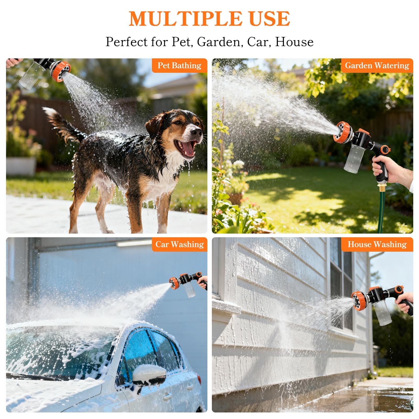 SCHITEC kit ducha perro dispensador compacto para baño cómodo y eficiente