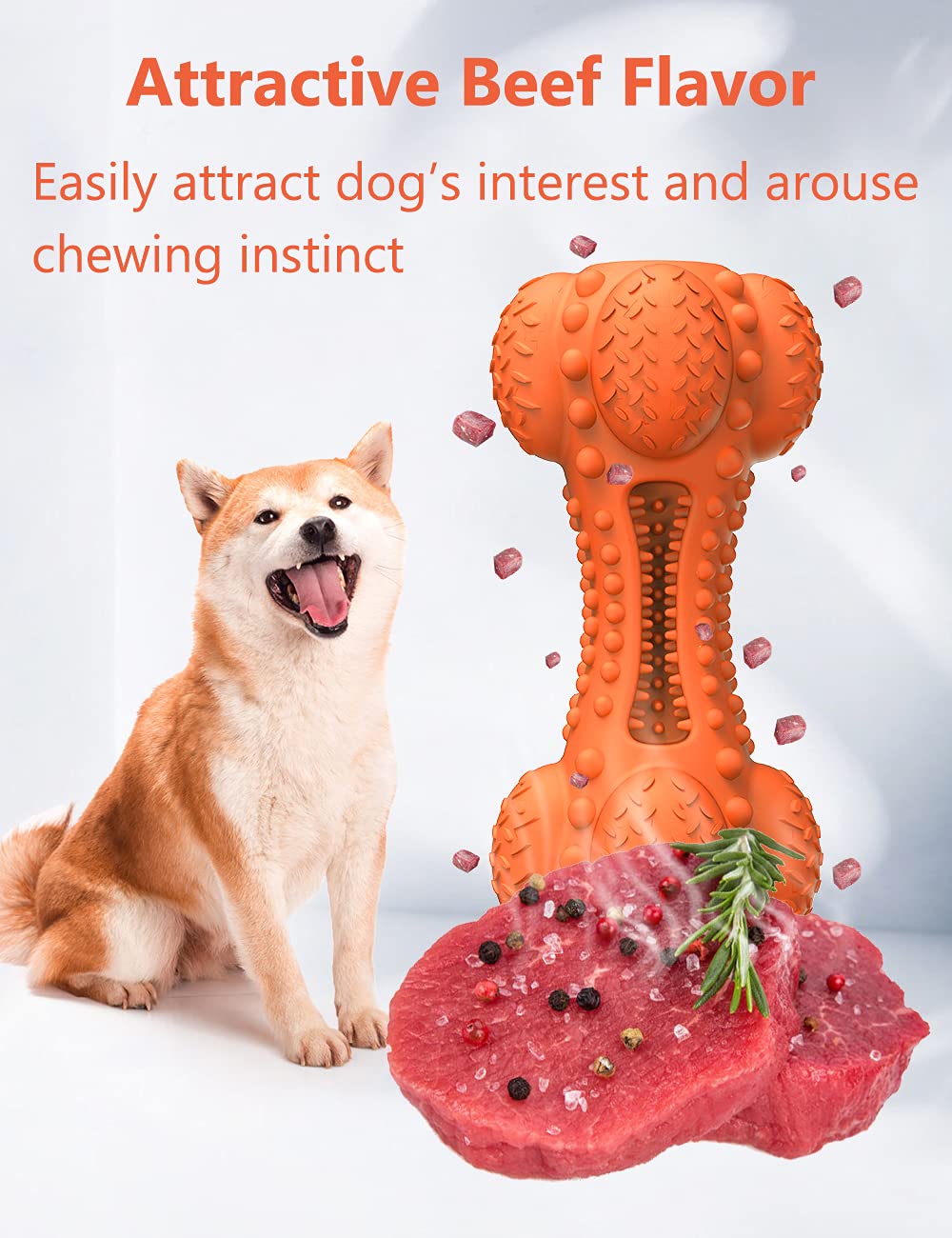 SCHITEC Mordedor duradero para perros activos con alto impulso de masticar.