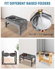 Schitec tazón compatible con comederos elevados, ideal para perros.