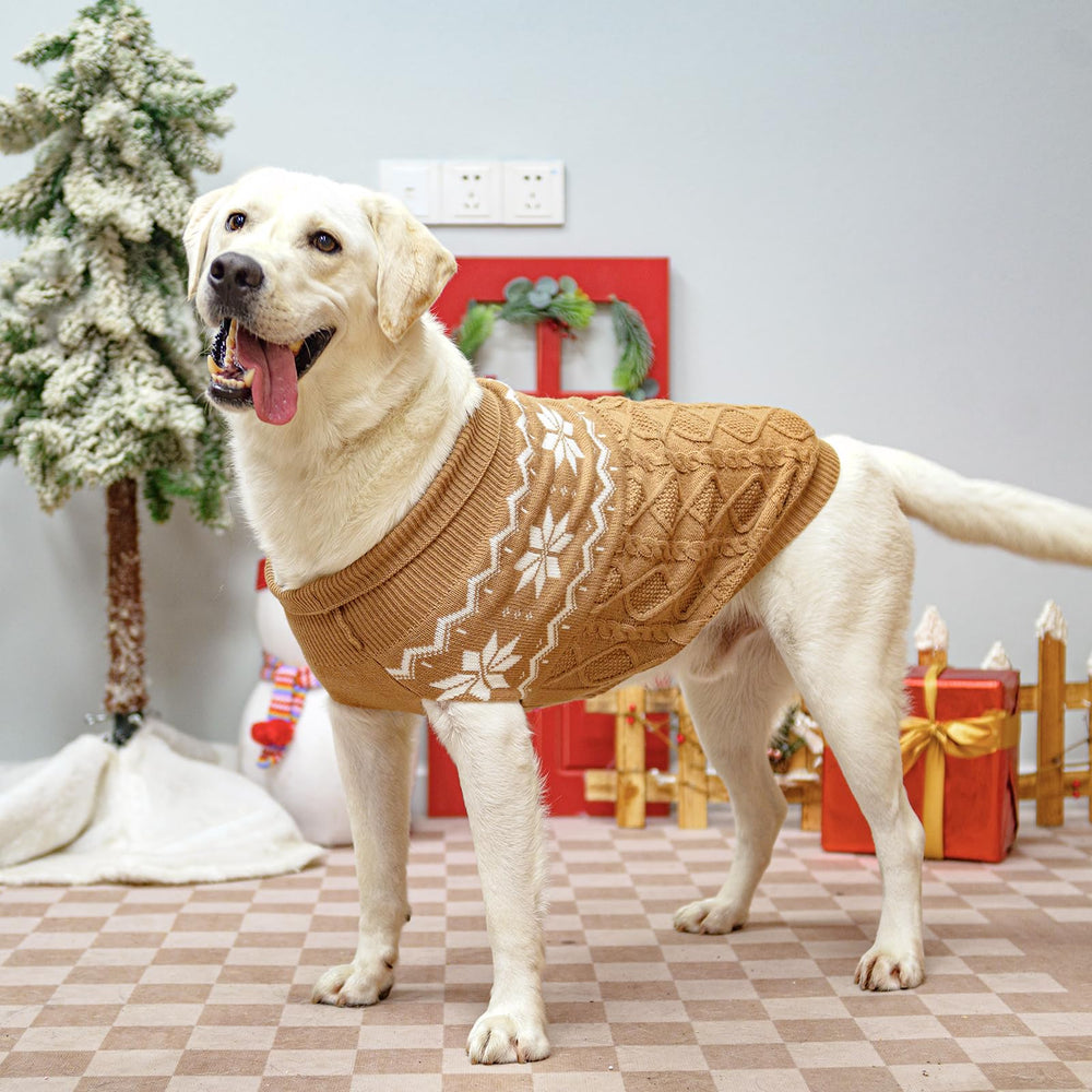 SCIROKKO suéter para perro inviernal khaki talla S-M, diseño clásico y versátil