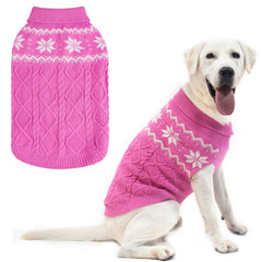 SCIROKKO suéter cálido para perro visto de frente, ideal para paseos invernales.