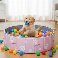 SCLWSS piscina de bolas 47in para perros, amplio espacio de juego en casa.