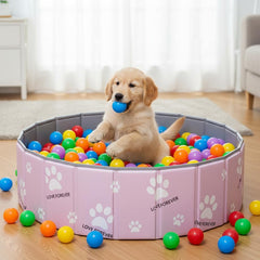 SCLWSS piscina de bolas 47in para perros, amplio espacio de juego en casa.