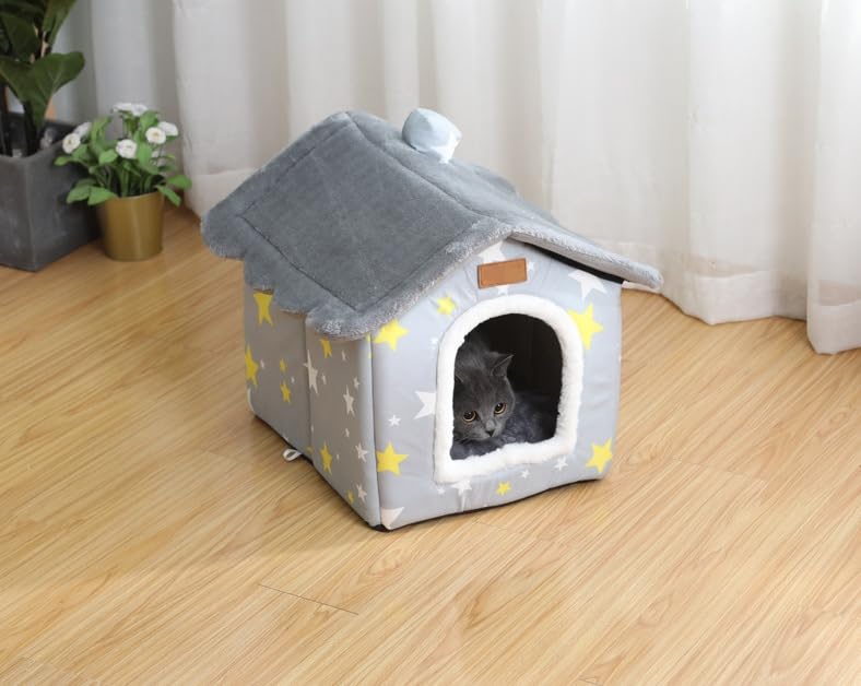 SCNBOM uso para perro y gato nido, refugio cómodo en casa