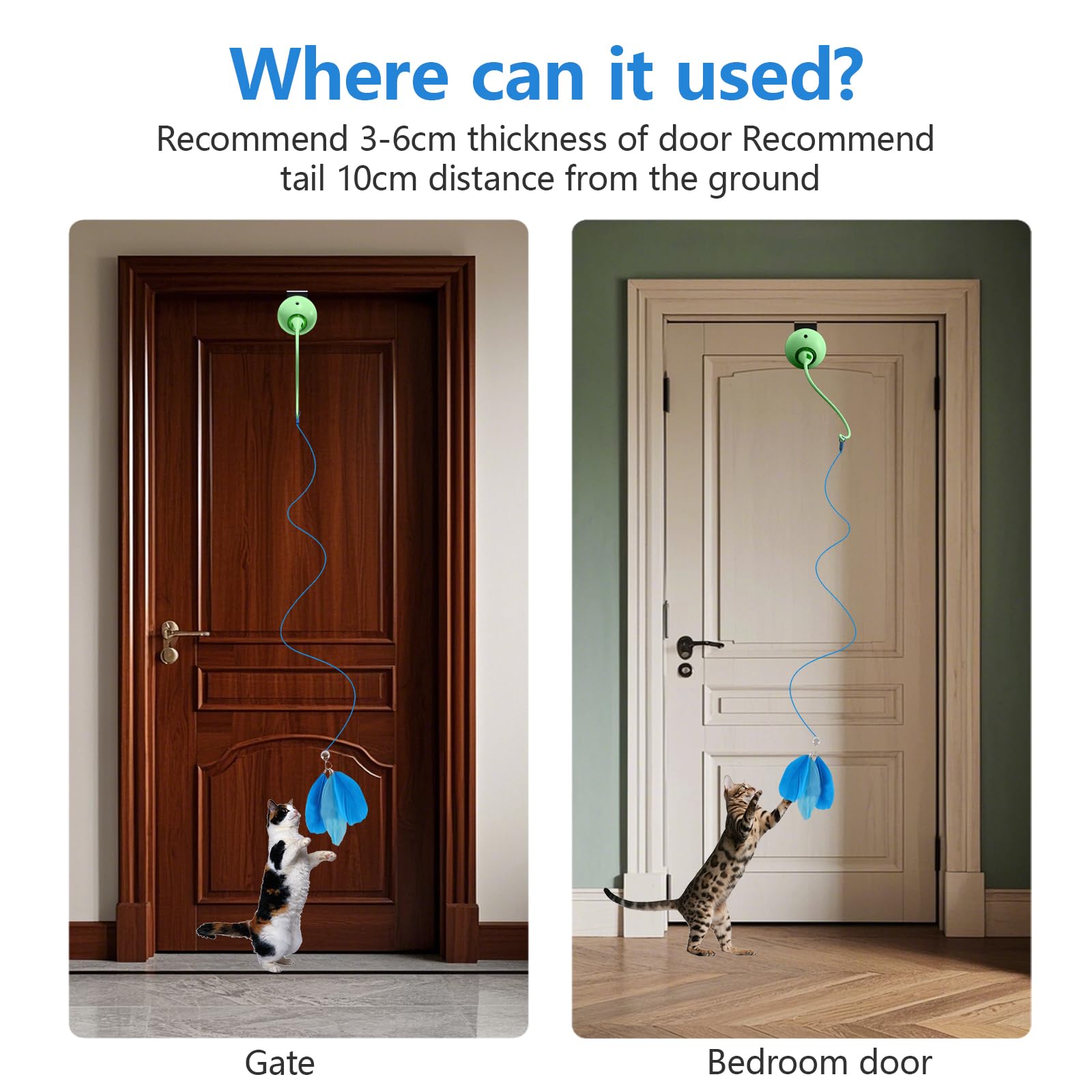 Scsuupoee diseño de clip ajustable para fijar en puerta y muebles.