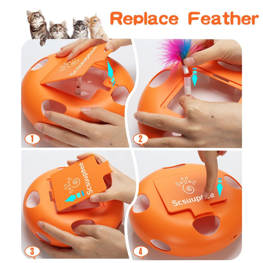 Diseño ergonómico de Scsuupoee para el juguete felino