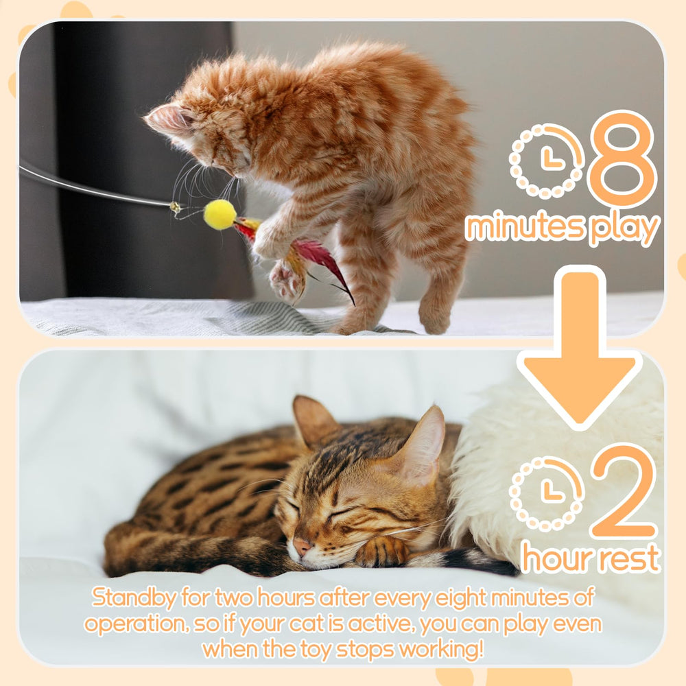 Scsuupoee control remoto para juguete felino, facilita ajustar la velocidad