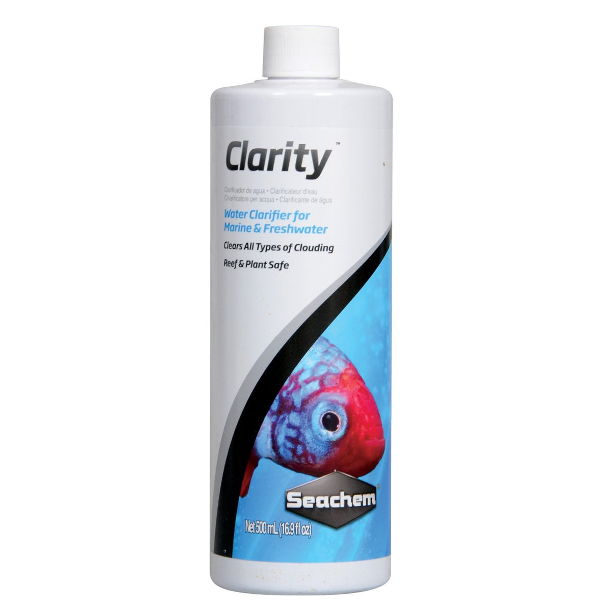 Seachem Clarity, botella clarificador de agua para acuario, mejora la claridad.