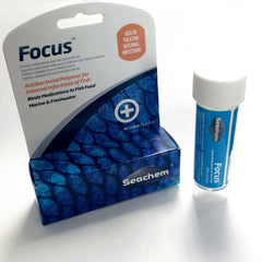 Seachem Focus medicamento para acuario, uso en agua dulce y marina para tratar infecciones.