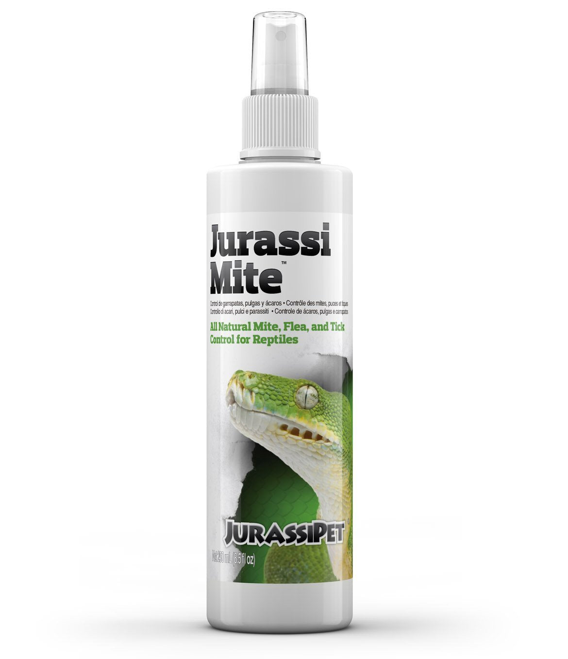 Seachem JurassiMite: bote frontal, control seguro de parásitos para reptiles.