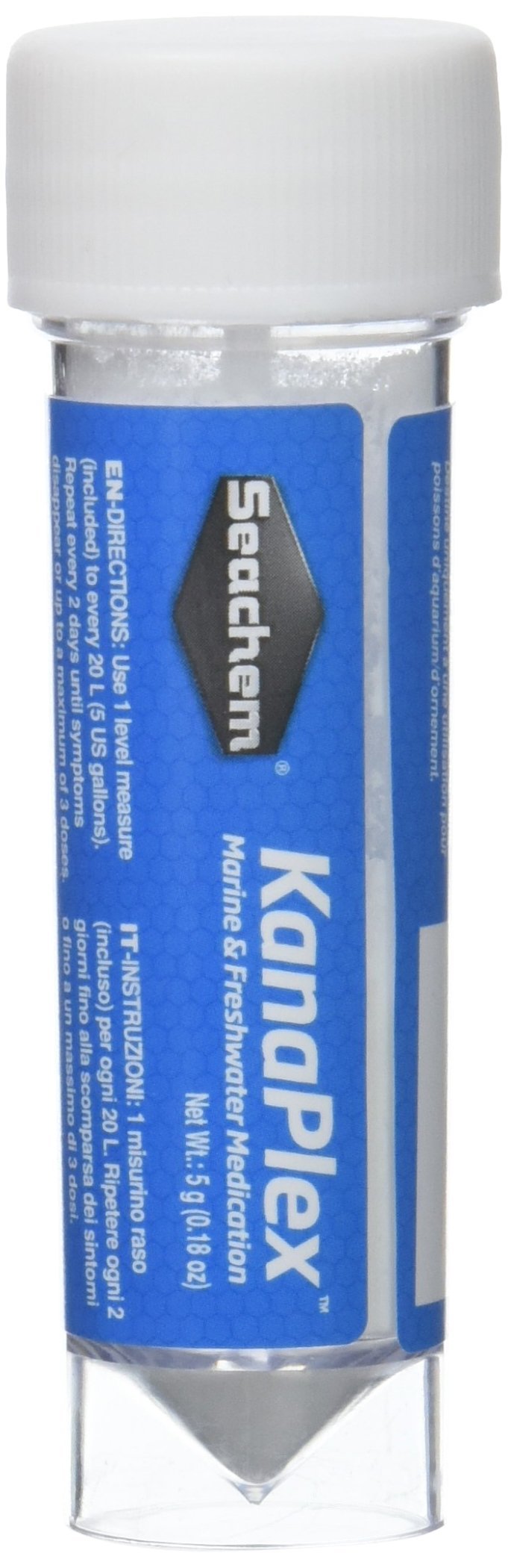 Seachem Kanaplex 5 g, bote de 5 g, tratamiento seguro para infecciones en peces.