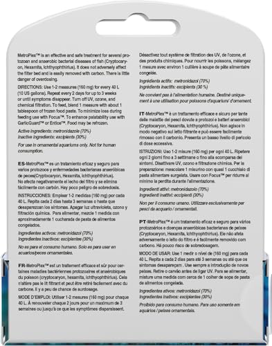 Seachem Metronidazole: mezcla en agua para dosificación precisa