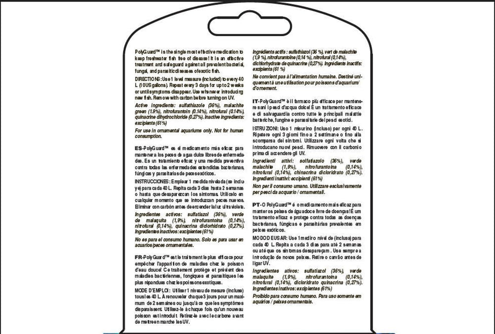 Uso de PolyGuard en acuario, posible mejora de la salud de los peces