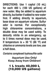 Seachem Prime, detalle-remocion-cloro-cloramina, ayuda a preparar agua sin químicos.