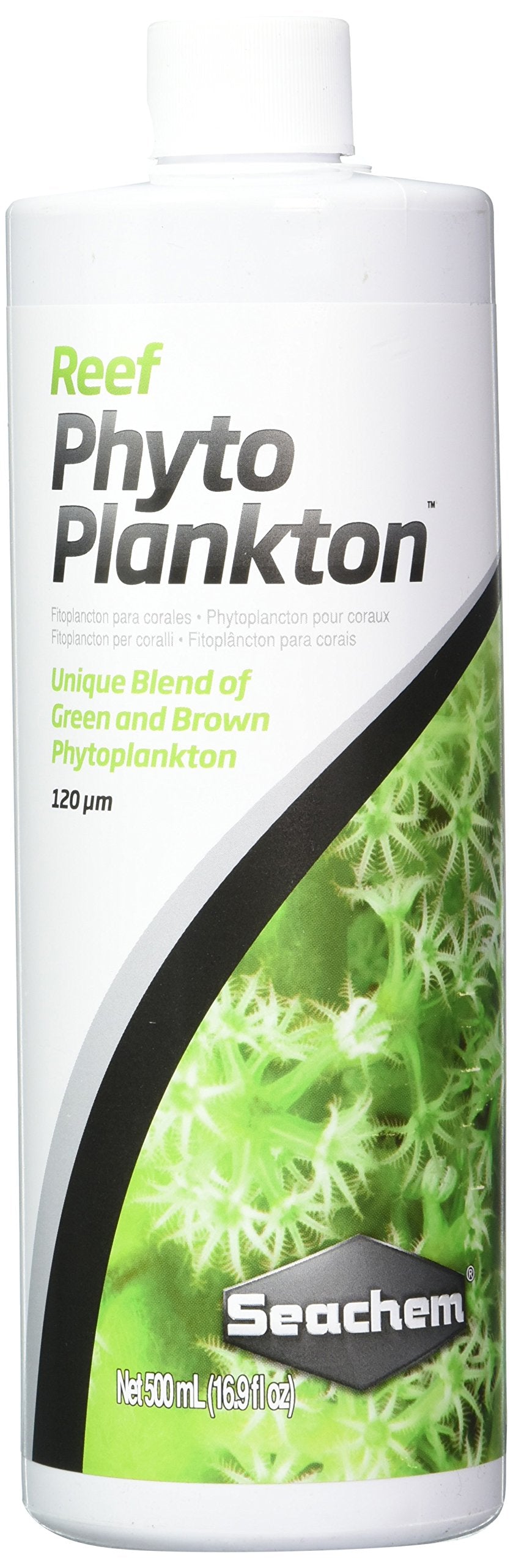 Seachem Reef Phytoplankton frasco 500 ml para alimentar corales y vida marina.