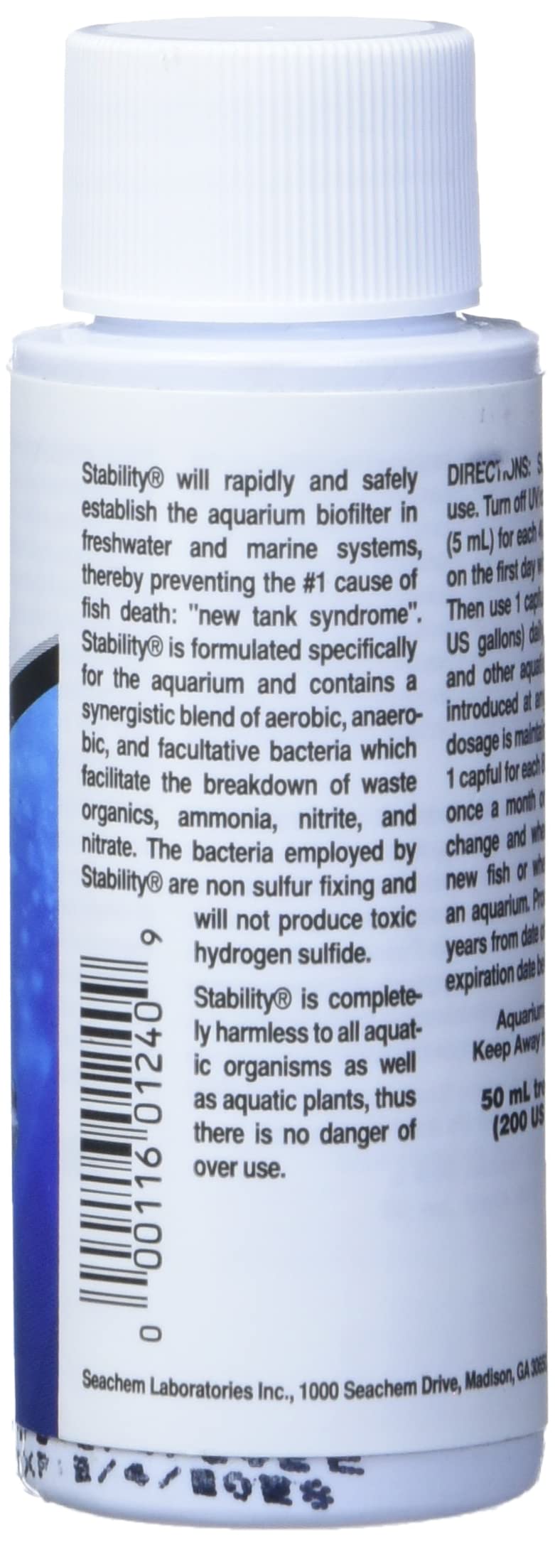 Medición de 5 ml para iniciar tratamiento en un acuario nuevo con Stability.