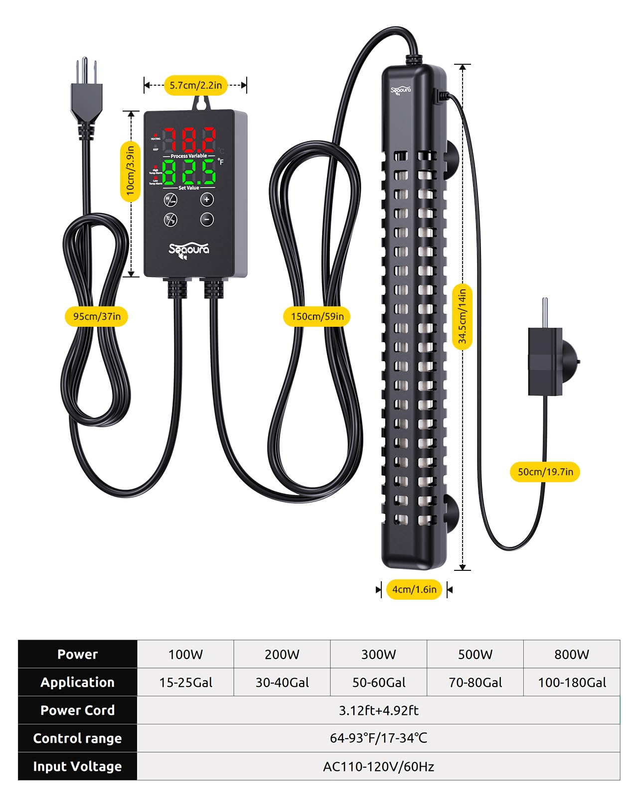 Control externo permite ajustar la temperatura sin manipular el agua.