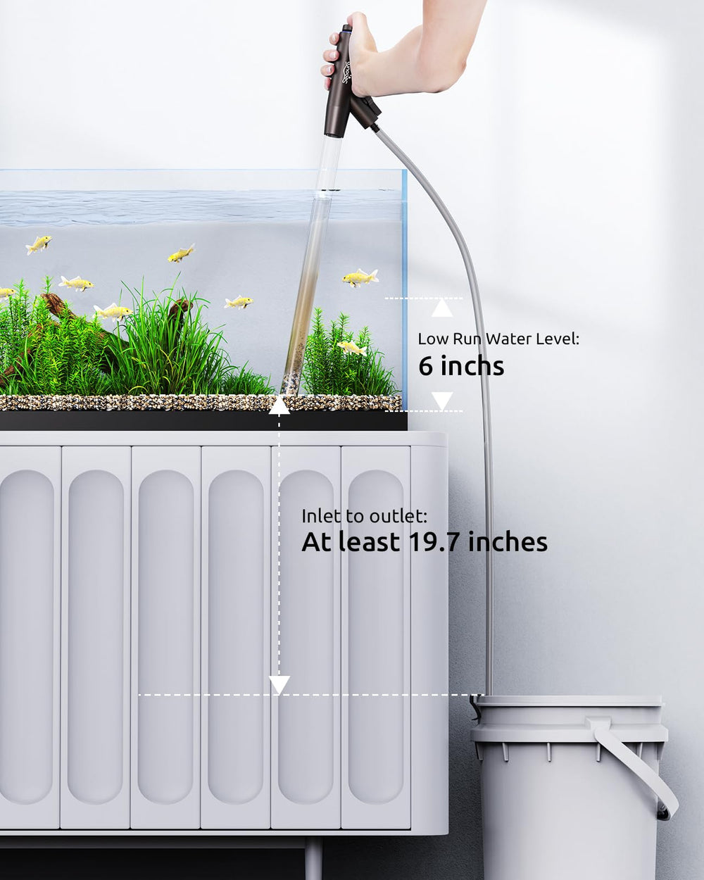 Seaoura kit extensión tubos, se adapta a acuarios grandes o pequeños