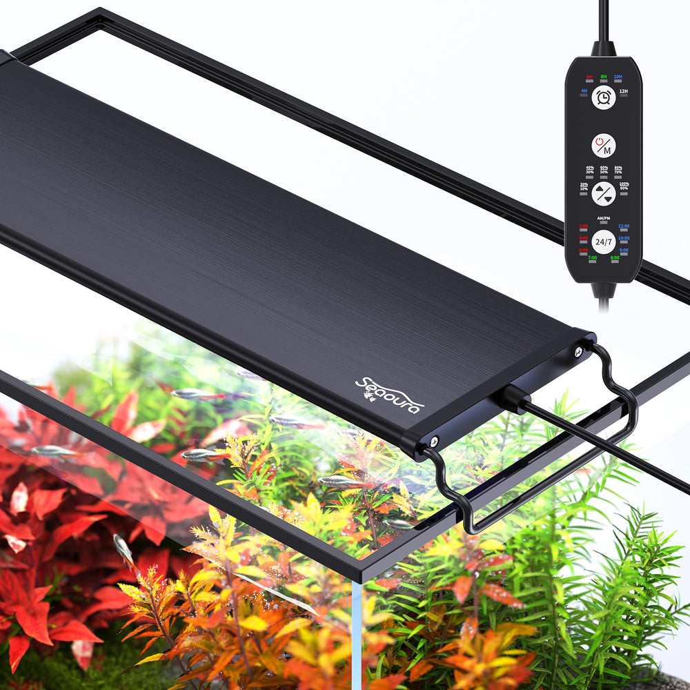 Seaoura: luz para acuario 24/7 para crecimiento de plantas y visualización natural