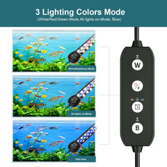 Seaoura luz acuario LED espectro completo para plantas y peces