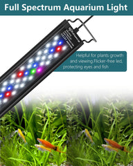 La SEAOURA cinco columnas LED para espectro más uniforme en acuario.