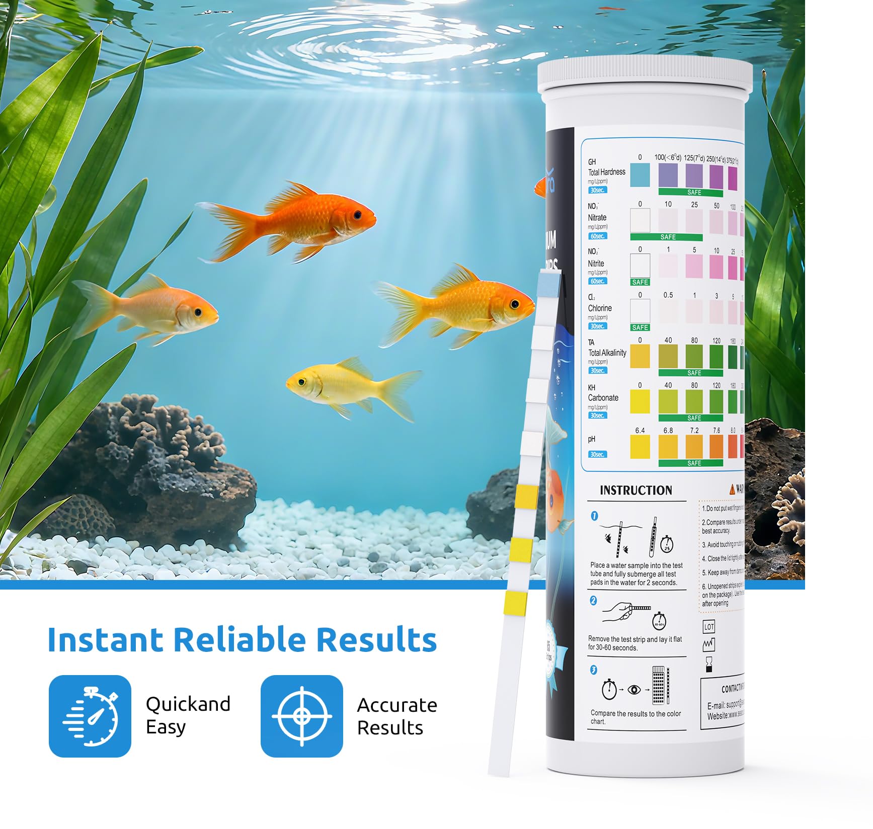 SEAOURA: prueba de agua para estanques, adecuado para estanques y acuarios.